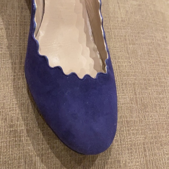 Chloe scalloped suede heels - Picture 9 of 14